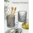 thumbnail image 4 of Juego de accesorios de baño Haturi Grey Glass de 4 piezas, 4 of 6