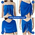 thumbnail image 6 of Tisoloow Sarongs Sheer Cover Ups, Bikini Wrap Skirt 2 count, 6 of 7