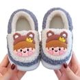 thumbnail image 5 of Zapatillas de algodón con tacón y bolsa para niños, para otoño e invierno, para interior del hogar, antideslizantes, bonitas zapatillas peludas para bebés y niñas, 5 of 5