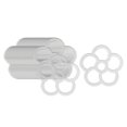 thumbnail image 2 of 50 piezas de gotas de hilo dental transparentes para manualidades, bobinas de hilo dental transparentes y lisas multiusos, almacenamiento de bobinas de costura para entusiastas del hogar C, 2 of 8