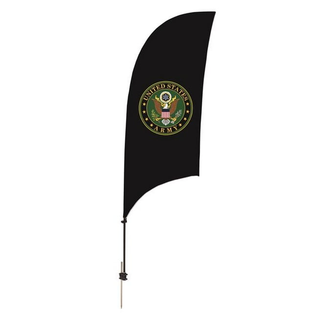 Victory Corps 810028USARM-002 7.5 ft. USA Army Razor Feather Flag with Spike Base