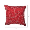 thumbnail image 2 of Vickerman Decorative 18" x 18" Filigree Scroll Pillow, 2 of 2