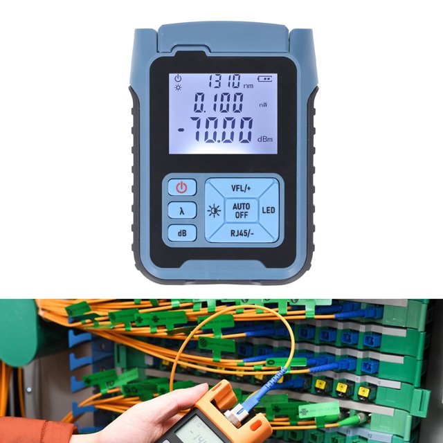 Probador De Fibra óptica, 3 Frecuencias De Modulación Medidor De Potencia De Fibra óptica SC 2,5 Mm Interfaz Universal Portátil 850~1650 Nm Estable Para Mantenimiento Para