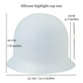 thumbnail image 2 of RUseeN Hair Coloring Highlighting Cap Reusable Silicone Highlight Cap Pull Through Caps for Hair Coloring Frosting Cap with Hook Hair Dye Cap with Holes Hair Salon Tools, 2 of 7