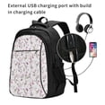 thumbnail image 2 of Yiaed Orchids Flowers Print Laptop Backpack,Business Travel Durable Laptops Backpack with USB Charging Port,Water Resistant College Computer Bag, 2 of 5