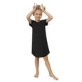 thumbnail image 5 of Xmarks Mommy and Me Holiday Pajama Set Outfit V Neck Short Sleeve Pajama Dress, 5 of 10
