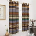 thumbnail image 3 of Bohemia Blackout Curtains Window Drapes Room Darkening Thermal Insulated Grommets Blackout Curtains, for Living, Dining, Bedroom,2 Panels, 3 of 6