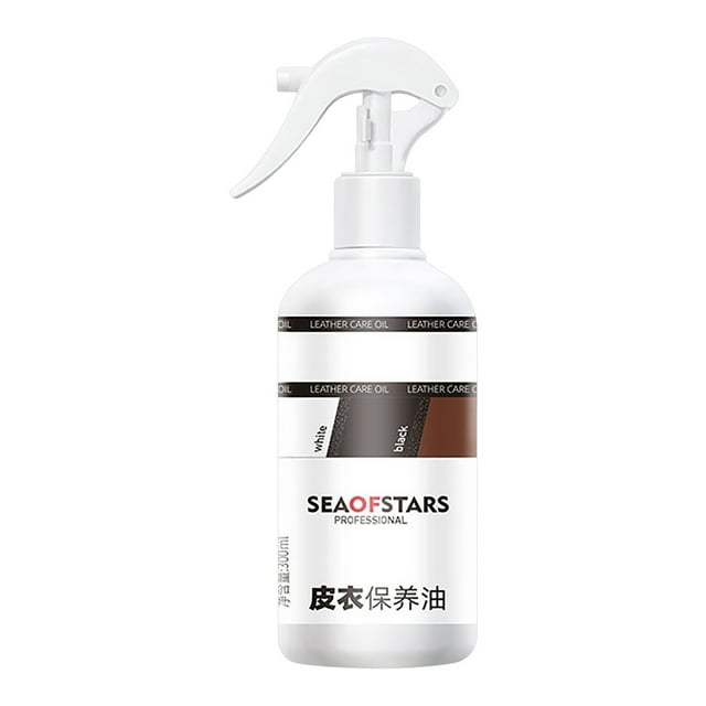 Limpiador de bolsos de cuero (300 ml), descontaminación y mantenimiento, aceite para sofás de cuero, limpieza de ropa de cuero, artículos de cuero y cuidado del cuero.