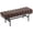 Brown, variant on HOMCOM 45" End of Bed Bench PU Leather Upholstered Bedroom Bench Black
