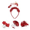 thumbnail image 3 of 1Pc Cheveux Unique Coeur Modèle Coiffure Attrayant Partie Bandeau (Rose), 3 of 8