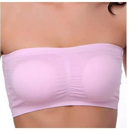 

COUTEXYI Women Bra Removable Padded Top Stretchy Seamless Bandeau Tube Tops