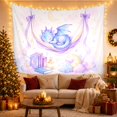 thumbnail image 3 of Sleeping Dragon on Open Book Tapestry, 3 of 7