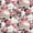 Offwhite, Fuchsia, Taupe, Black, variant on Stylish Fabric Cotton Quilting Fabric for DIY Projects, 44 in, Conversational, 1 Yard