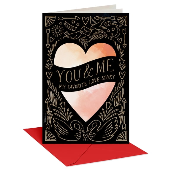 American Greetings Romantic Valentine's Day Heart Card (You & Me)