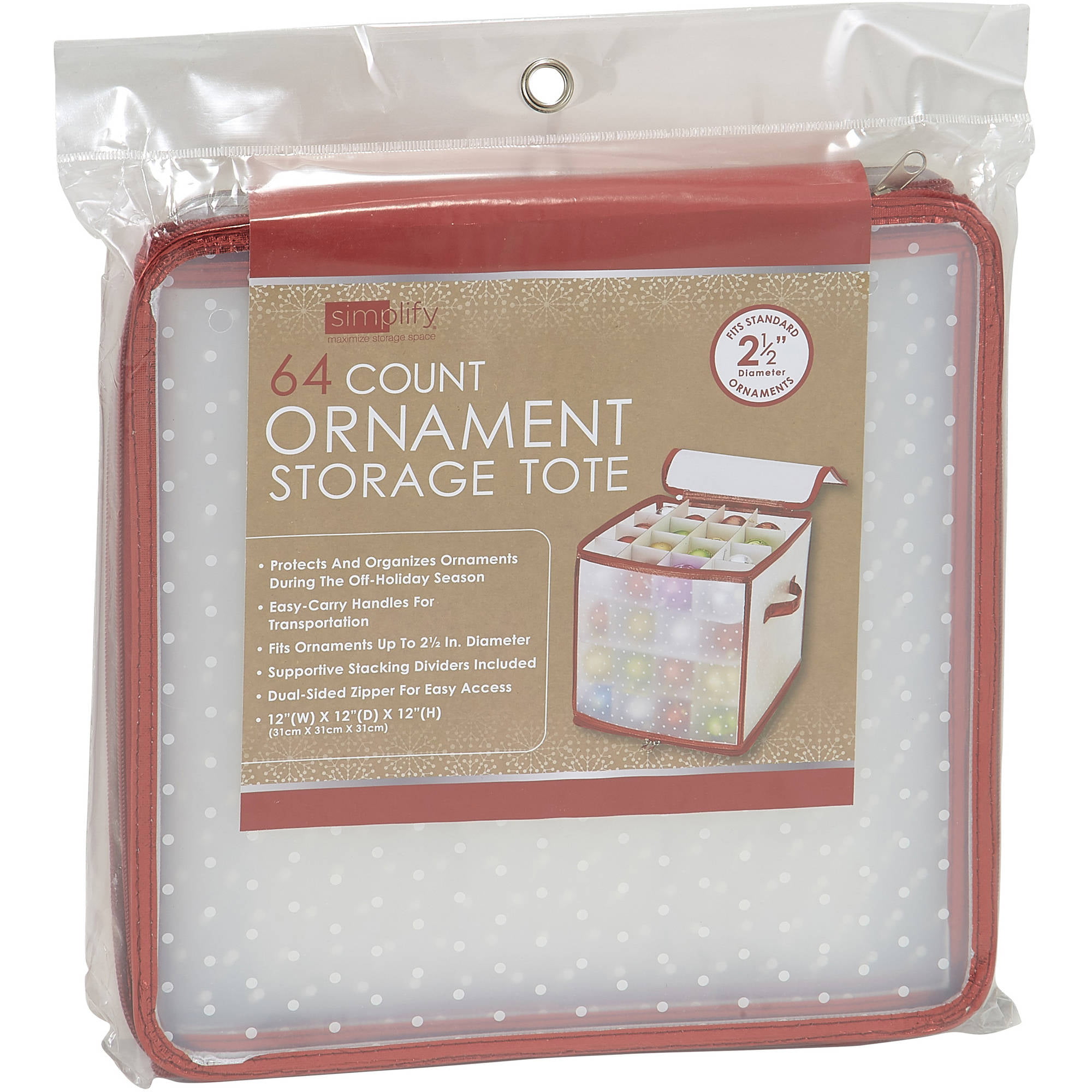 Gold 64 Count Simplify Ornament Storage