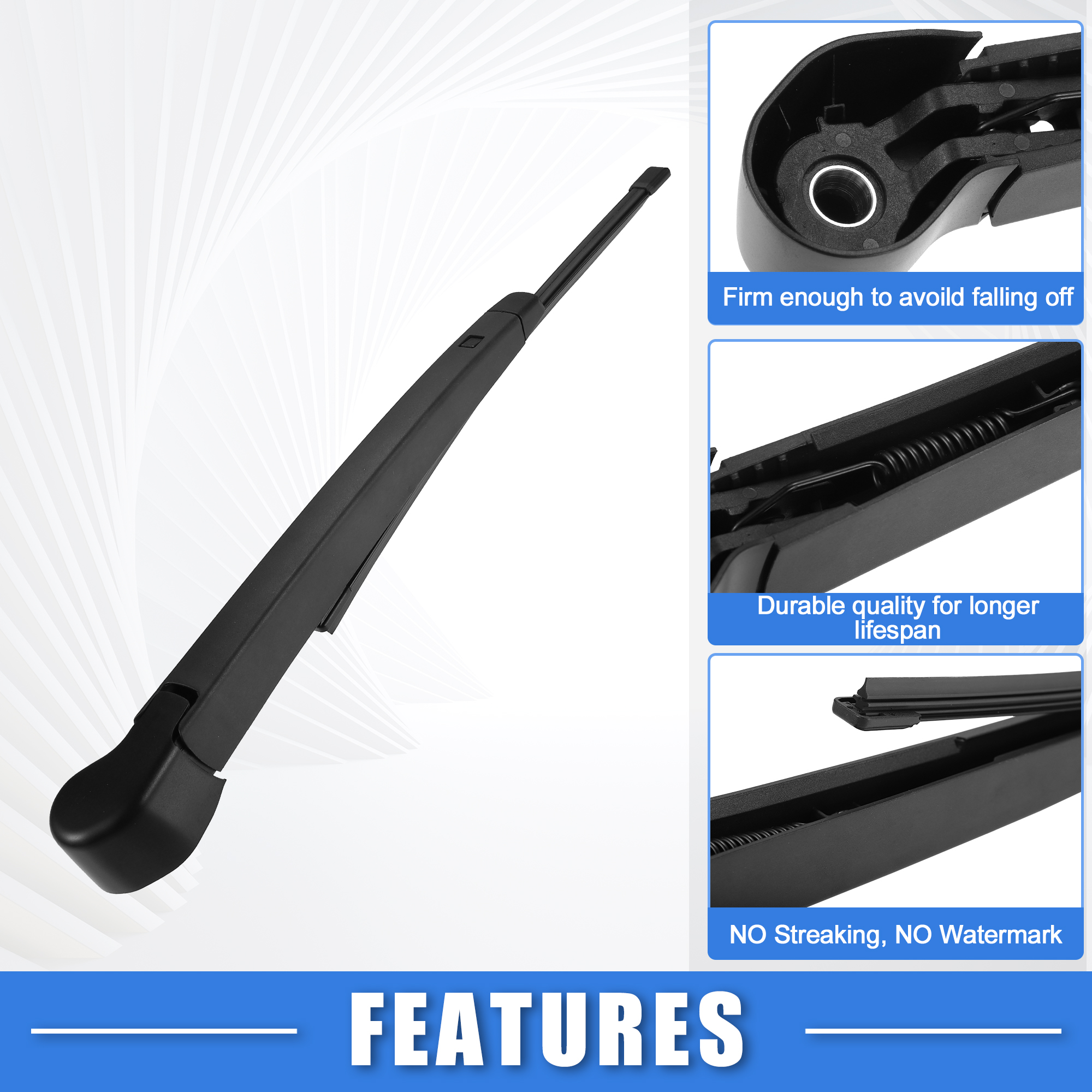 Unique Bargains Rear Wiper Blade Arm Assembly for VW Golf MK6 2009-2012