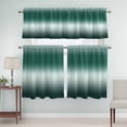 thumbnail image 5 of Gradient Gray Curtain Valances Set Modern Minimalist Black Gray Ocean Beach Kitchen Curtains 24&nbsp;inch Length Rod Pocket Valance and Tiers 3 Piece Set Small Bedroom Bathroom Laundry Decor, 5 of 9