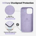 thumbnail image 4 of for iPhone 15 Pro Max Phone Case, [Military Shockproof Protection] Upgraded Silicone for iPhone 15 ProMax Case with [Soft Anti-Scratch Microfiber Lining], 6.7 inch, Cloud Mauve, 4 of 13