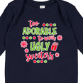 thumbnail image 4 of Inktastic Too Adorable to Wear Ugly Sweaters Boys or Girls Long Sleeve Baby Bodysuit, 4 of 5