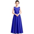 thumbnail image 6 of XQYLOS Girls Formal Dress A Line Sleeveless Flower Long Dresses Kids Cute Birthday Wedding Dress Stage Performance Dresses Teenage Wedding Dress Fl𝗈wy, 6 of 8