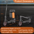 thumbnail image 6 of PRINTE N1 Electric Scooter 350W with Seat and Storage Bag, LCD Display Waterproof APP 19MPH for Adult and Teen UL2272, 6 of 11