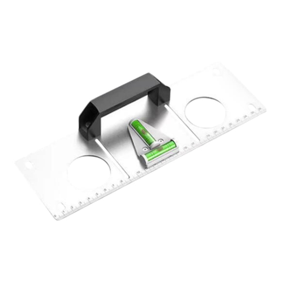 GUOOL Measurement Tool Bathroom Shower Measuring Ruler Wall Box Template and Level 27cmx90cm