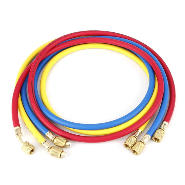 Outil d'Addition de Fluorure pour Tube de Refroidissement et Réfrigérant de Climatisation 1,5 m 600 Psi 1/4 Po