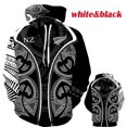 thumbnail image 3 of Sudadera con capucha de manga larga con estampado 3D para hombre, suéter con estampado maorí, sudadera holgada de gran tamaño, ropa de calle de primavera y otoño, 3 of 5