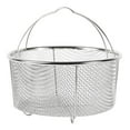 thumbnail image 6 of Monyance Kitchen Stainless Steel Basket Stainless Steel Round Fry Basket with Handle Kitchen Gadget(9.06X9.06X4.37Inches), 6 of 11