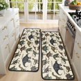 thumbnail image 4 of Kitchen Rugs Sets Of 2,Colorful Dinosaurs Scientific Pattern Anti Fatigue Kitchen Mat Rugs Non Slip Washable,Decorative Kitchen Floor Mats for Kitchen,Sink,Laundry,17"x47"+17"x47", 4 of 5