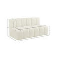 thumbnail image 3 of Meridian Furniture Arc Cream Velvet Modular Sectional, 3 of 10