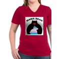 thumbnail image 1 of CafePress - Mama Bear Trans T Shirt - Women's V-Neck Dark T-Shirt, 1 of 1