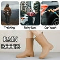 thumbnail image 5 of AUXDIQ Wellington Boots Women Mid-calf Wellies Waterproof Rain Boots Outdoor Garden Shoes, 5 of 6