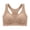 Beige, variant on Bras Womens Seamless T Back Wireless Bralette Breathable Supportive Everyday Wear Everyday Bras