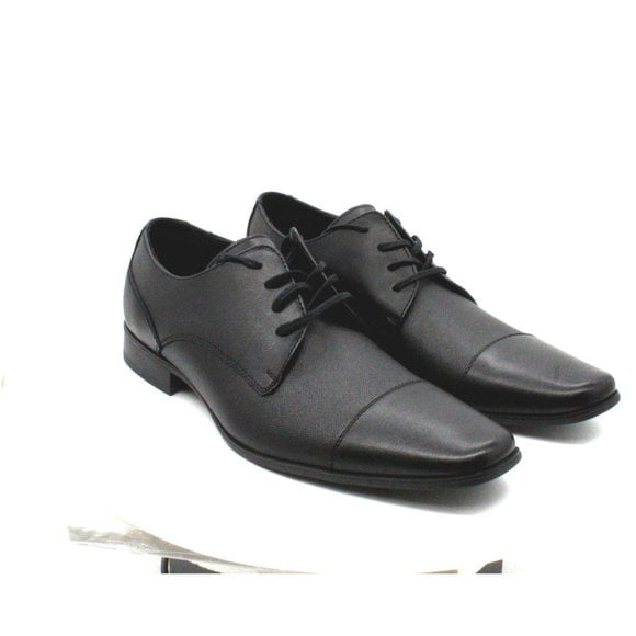 calvin klein men's bram diamond textured oxfords