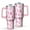 Pink Christmas Tree, variant on Pink Christmas Snowman Pattern Tumbler with Handle and Lid,40oz Double Wall Vacuum Insulated Tumbler,Cups Gift for Women and Men