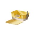 thumbnail image 2 of Eolstice Semi Enclosed High Sided Litter Box, Splash Proof Design, Ample Space for Large Cats, for Felines under 20 lbs, Covered Easy Clean Toilet, 2 of 6