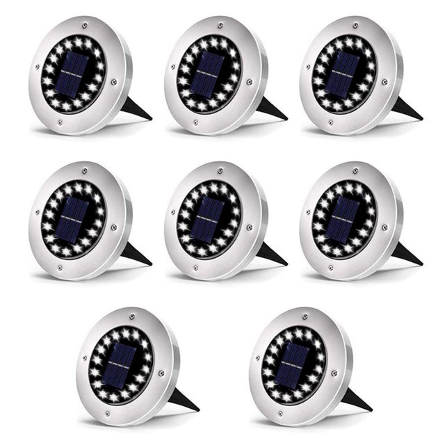 Bangcool 8PCS Ground Light Waterproof Dustproof Disk Light Garden Light for Lawn Yard