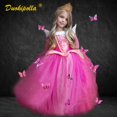 thumbnail image 1 of Disfraz de Bella Durmiente para Halloween, vestido de Aurora para niñas, vestido esponjoso rosa con hombros descubiertos, vestido de princesa de hadas de lujo Fivean unisex, 1 of 2