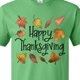 thumbnail image 4 of Inktastic Happy Thanksgiving Fall Leaves T-Shirt, 4 of 5