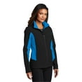 thumbnail image 4 of Port Authority Ladies Core Colorblock Soft Shell Jacket-4XL (Black/ Imperial Blue), 4 of 6