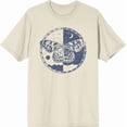 thumbnail image 3 of Butterfly Day And Night Adult Natural Crew Neck Short Sleeve Tee-XL, 3 of 4