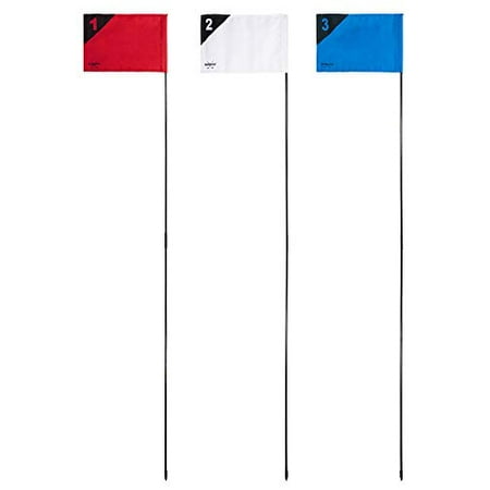 GoSports Golf Flags 3 Pack - Great for Practice and Backyard Family Golf Games  Multicolor