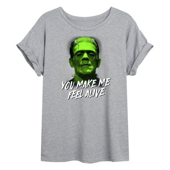 Classic Monsters - Frankenstein - You Make Me Feel Alive - Women's Oversized T-Shirt