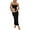 Black, variant on Women's Bodycon Long Dresses Summer Strapless Tube Twist Knot Front Ribbed Knit Maxi Cocktail Dress with Slit
