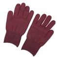 thumbnail image 3 of Conductive Fiber Gloves, Static Free Soft Skin Friendly Conductive Protective Gloves Compact  For Laboratory For Factory For Men Women Wine Red, 3 of 8