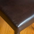thumbnail image 4 of Urban Style Solid Wood Leatherette Padded Parsons Chairs, Kitchen Chairs, Brown, Set Of 2, 4 of 5