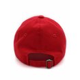 thumbnail image 5 of Classic Referee Hat Premium Cotton Low Profile Unstructured Adjustable Strapback Red Gold, 5 of 5