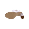 thumbnail image 4 of Cape Robbin Maria-2 Women's Lucite Clear Strappy Block Chunky High Heel Open ..., 4 of 5