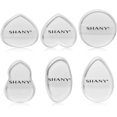 thumbnail image 2 of Set de esponjas para mezclar maquillaje SHANY Stay Jelly Silicone x6, 2 of 8